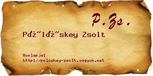 Pölöskey Zsolt névjegykártya
